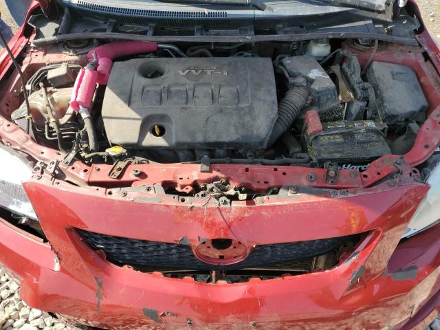1NXBU4EE4AZ319495 - 2010 TOYOTA COROLLA BASE RED photo 11