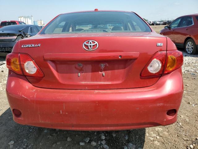 1NXBU4EE4AZ319495 - 2010 TOYOTA COROLLA BASE RED photo 6
