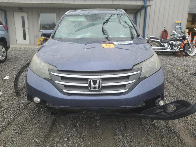 5J6RM4H70CL052987 - 2012 HONDA CR-V EXL BLUE photo 5