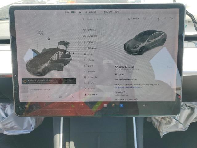 5YJ3E1EA5LF805214 - 2020 TESLA MODEL 3 Ağ foto 9