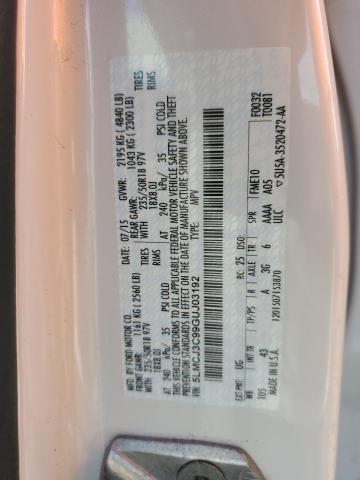 5LMCJ3C99GUJ03192 - 2016 LINCOLN MKC RESERVE Ağ foto 12