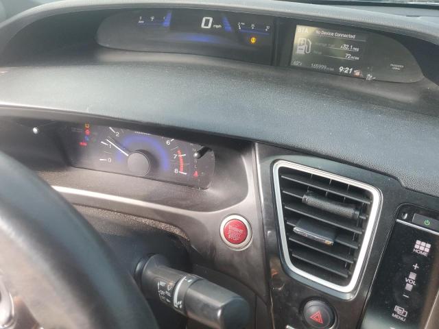 19XFB2F98FE089175 - 2015 HONDA CIVIC EXL შავი ფოტო 9