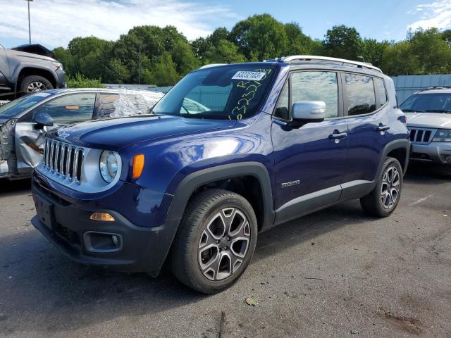 ZACCJBDB3HPF62188 - 2017 JEEP RENEGADE LIMITED BLUE photo 1