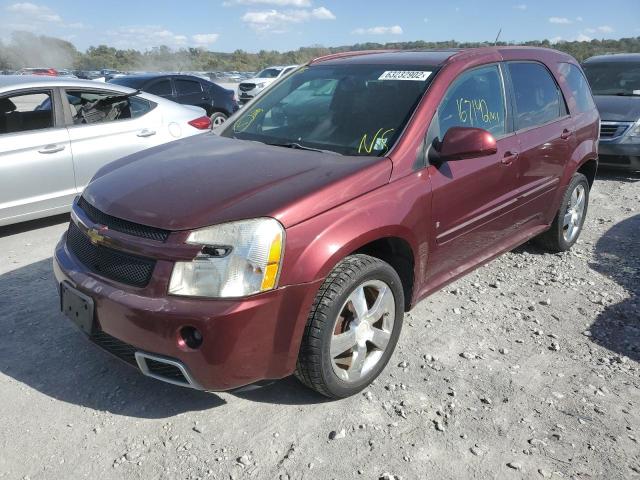 2CNDL537886034393 - 2008 CHEVROLET EQUINOX SPORT MAROON photo 2