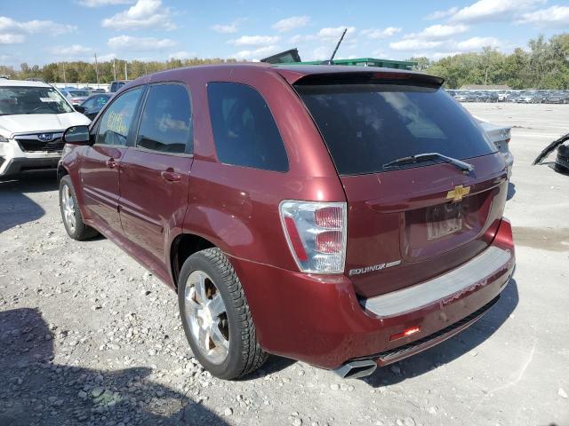 2CNDL537886034393 - 2008 CHEVROLET EQUINOX SPORT MAROON photo 3