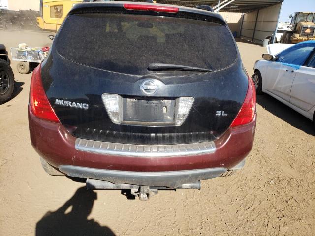 JN8AZ08T67W515458 - 2007 NISSAN MURANO SL BLACK photo 6