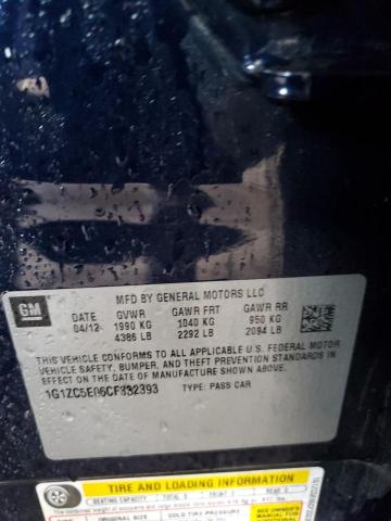 1G1ZC5E06CF332393 - 2012 CHEVROLET MALIBU 1LT 蓝色 照片 12