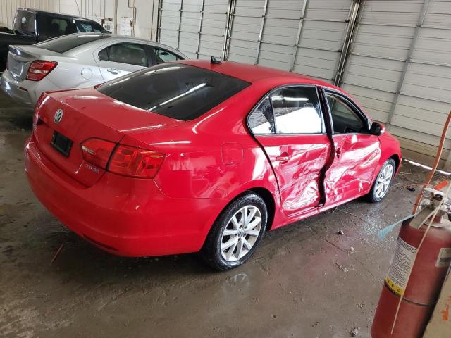 3VWDP7AJ4CM316285 - 2012 VOLKSWAGEN JETTA SE RED photo 3