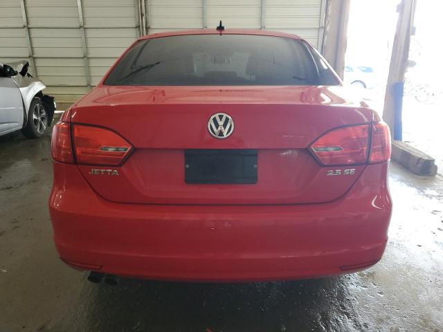 3VWDP7AJ4CM316285 - 2012 VOLKSWAGEN JETTA SE RED photo 6
