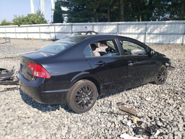 2HGFA16577H302571 - 2007 HONDA CIVIC LX BLACK photo 3