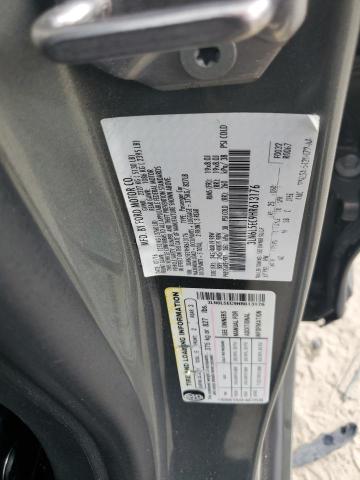 3LN6L5EC9HR613176 - 2017 LINCOLN MKZ RESERVE გრაფიტი ფოტო 12