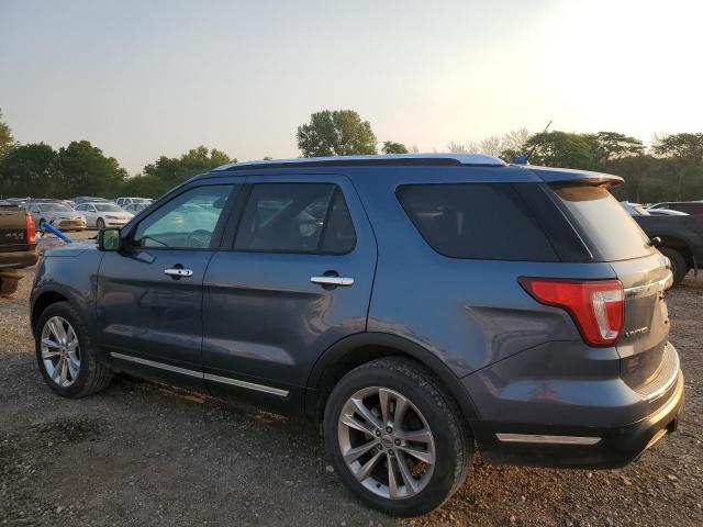 1FM5K8FH6KGA09156 - 2019 FORD EXPLORER LIMITED BLUE photo 2