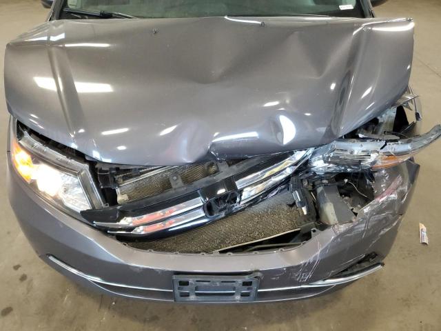 5FNRL5H69FB059885 - 2015 HONDA ODYSSEY EXL GRAY photo 12