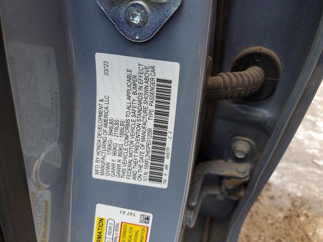 19XFL2H83PE012099 - 2023 HONDA CIVIC SPORT GRAY photo 12