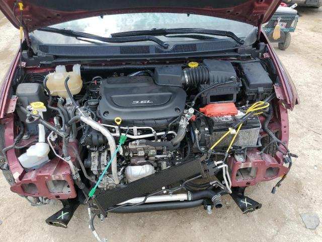 2C4RC1BG7JR278996 - 2018 CHRYSLER PACIFICA TOURING L მუქწითელი ფოტო 12