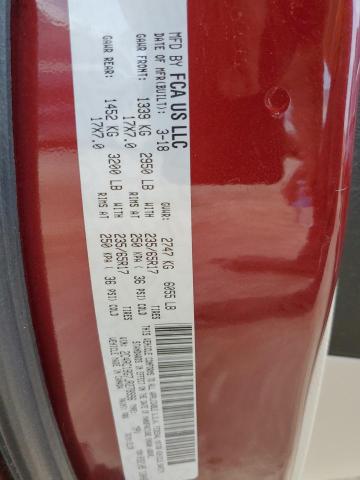 2C4RC1BG7JR278996 - 2018 CHRYSLER PACIFICA TOURING L მუქწითელი ფოტო 13