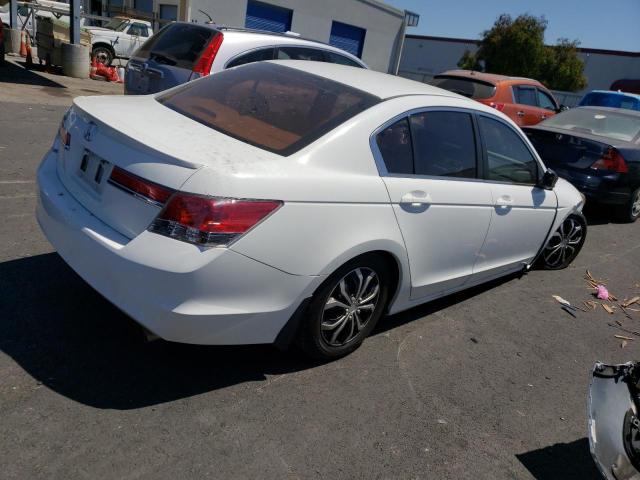 1HGCP2F39CA182108 - 2012 HONDA ACCORD LX WHITE photo 3