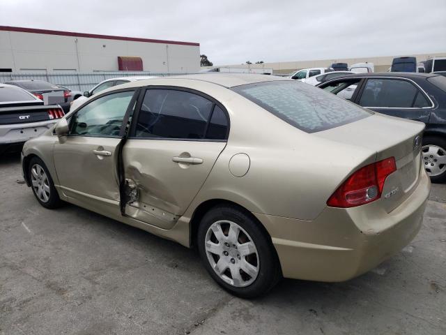 1HGFA16568L084806 - 2008 HONDA CIVIC LX GOLD photo 2