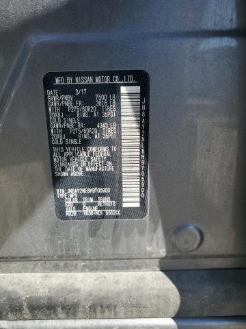 JN8AY2NE8H9705900 - 2017 NISSAN ARMADA PLATINUM GRAY photo 13