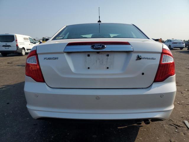 3FADP0L31AR286872 - 2010 FORD FUSION HYBRID WHITE photo 6