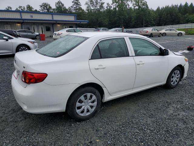 JTDBL40E599059847 - 2009 TOYOTA COROLLA BASE WHITE photo 3