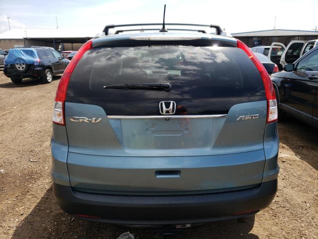 2HKRM4H76EH660316 - 2014 HONDA CR-V EXL BLUE photo 6