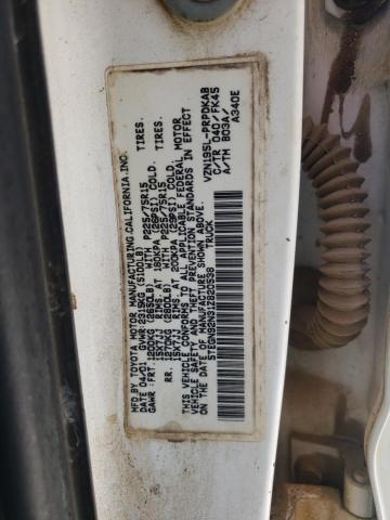 5TEGN92N31Z820538 - 2001 TOYOTA TACOMA DOUBLE CAB PRERUNNER WHITE photo 12