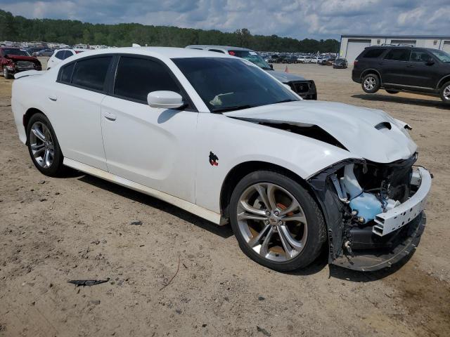 2C3CDXCT9MH574148 - 2021 DODGE CHARGER R/T WHITE photo 4