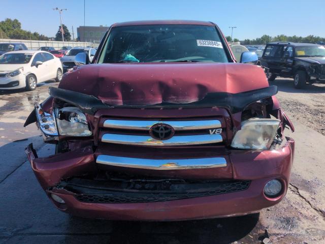 5TBDT44174S455233 - 2004 TOYOTA TUNDRA DOUBLE CAB SR5 BURGUNDY photo 5