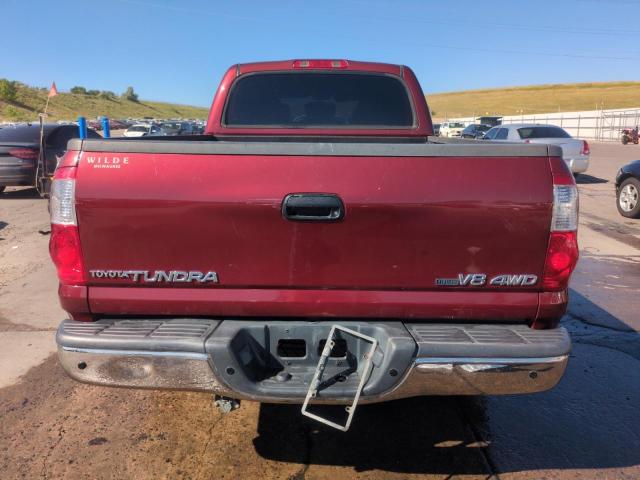 5TBDT44174S455233 - 2004 TOYOTA TUNDRA DOUBLE CAB SR5 BURGUNDY photo 6