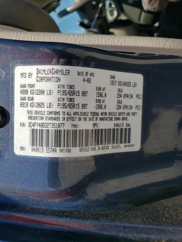 3C4FY48B32T351877 - 2002 CHRYSLER PT CRUISER CLASSIC BLUE photo 12