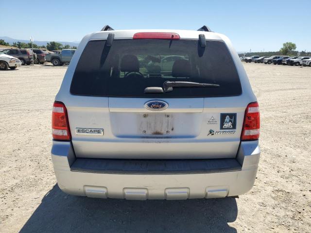 1FMCU49329KC41674 - 2009 FORD ESCAPE HYBRID SILVER photo 6