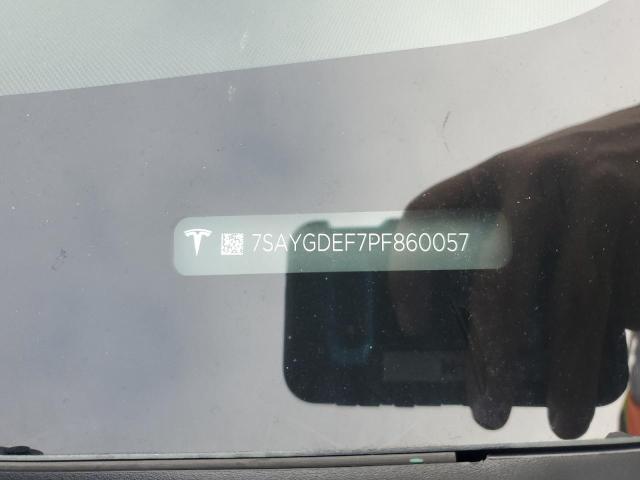 7SAYGDEF7PF860057 - 2023 TESLA MODEL Y GRAY photo 12
