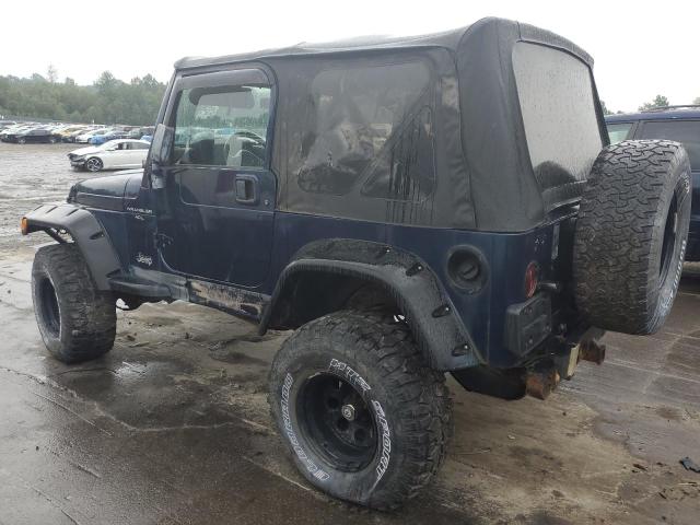 1J4FA49SXYP765071 - 2000 JEEP WRANGLER / SPORT BLUE photo 2