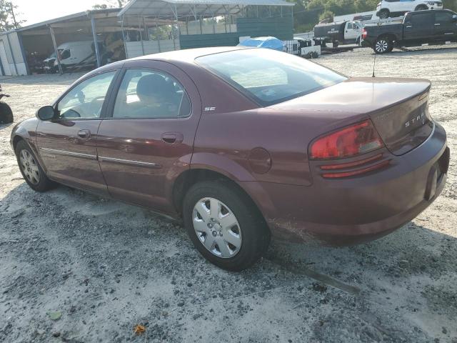 1B3EJ46X21N600216 - 2001 DODGE STRATUS SE BURGUNDY photo 2