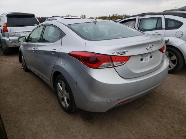 KMHDH4AE6DU582465 - 2013 HYUNDAI ELANTRA GLS SILVER photo 3