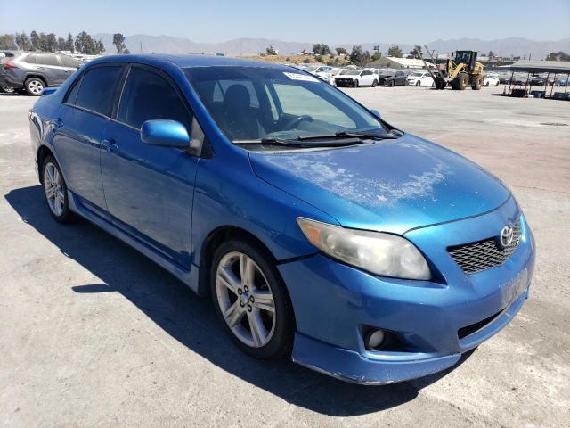 1NXBE40E09Z002605 - 2009 TOYOTA COROLLA XRS BLUE photo 4