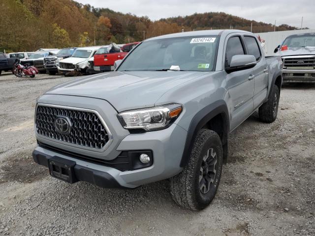 3TMCZ5AN6KM217370 - 2019 TOYOTA TACOMA DOUBLE CAB GRAY photo 2