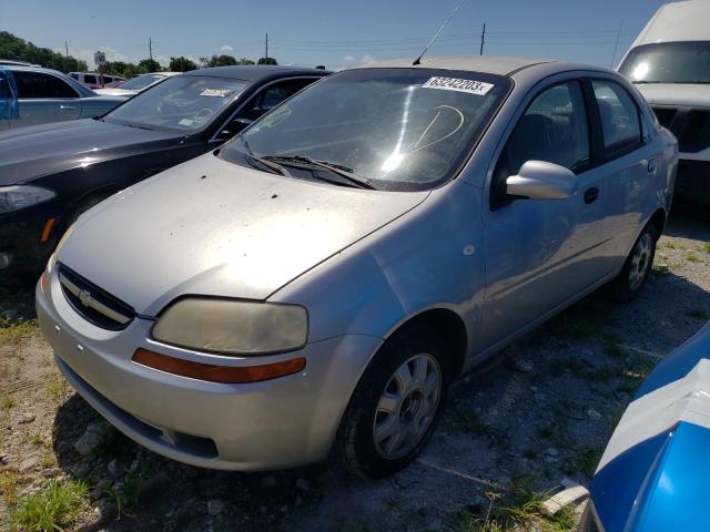 KL1TD56636B545043 - 2006 CHEVROLET AVEO BASE SILVER photo 1
