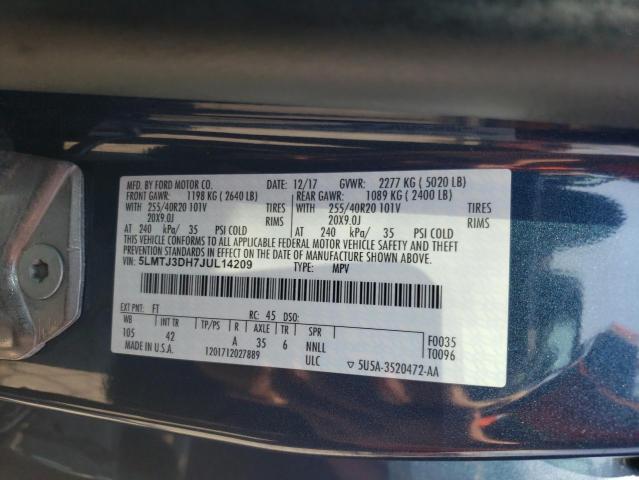 5LMTJ3DH7JUL14209 - 2018 LINCOLN MKC RESERVE BLUE photo 13