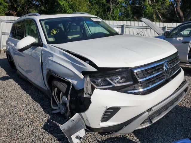 1V2TR2CA4MC572999 - 2021 VOLKSWAGEN ATLAS SEL PREMIUM WHITE photo 4