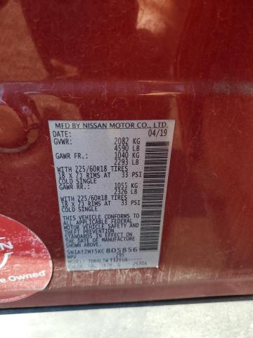 5N1AT2MT5KC805856 - 2019 NISSAN ROGUE S RED photo 13