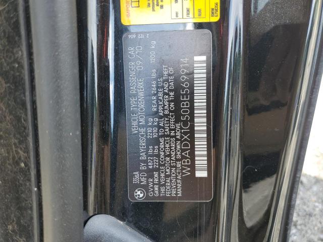 WBADX1C50BE569914 - 2011 BMW 335 IS BLACK photo 12