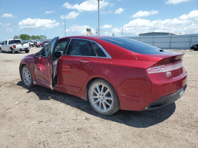 3LN6L2J90FR610835 - 2015 LINCOLN MKZ RED photo 2