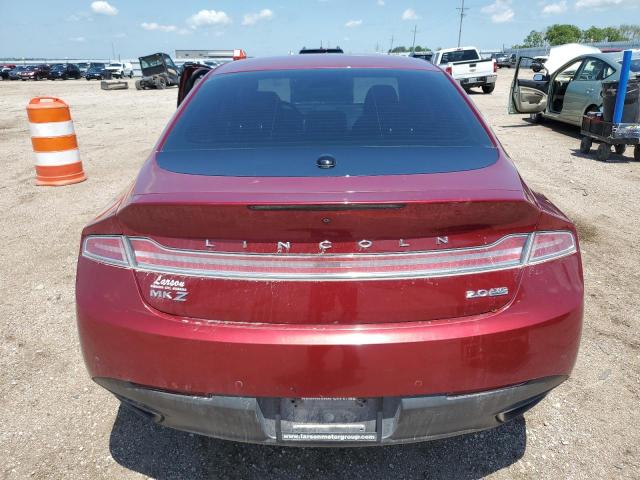 3LN6L2J90FR610835 - 2015 LINCOLN MKZ RED photo 6