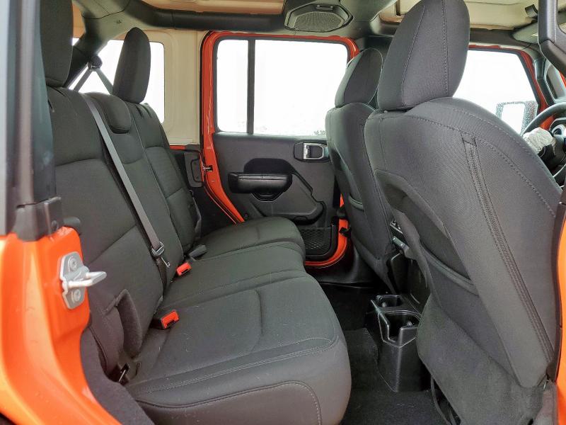 1C4HJXDG6KW545930 - 2019 JEEP WRANGLER UNLIMITED SPORT Pomarańczowy zdjęcie 11