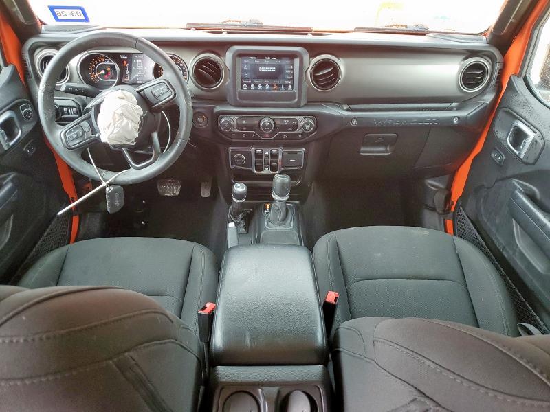 1C4HJXDG6KW545930 - 2019 JEEP WRANGLER UNLIMITED SPORT Pomarańczowy zdjęcie 8