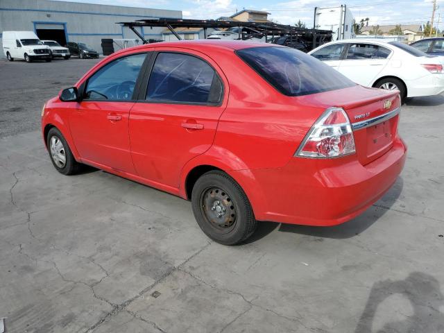 KL1TD5DE5AB116571 - 2010 CHEVROLET AVEO LS RED photo 2