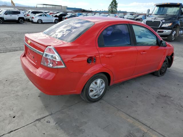 KL1TD5DE5AB116571 - 2010 CHEVROLET AVEO LS RED photo 3