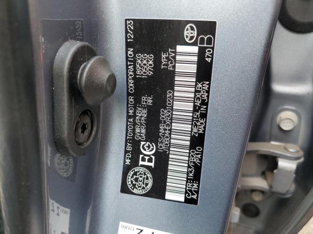 JTDBDMHEXR3010230 - 2024 TOYOTA COROLLA LE ნაცრისფერი ფოტო 13